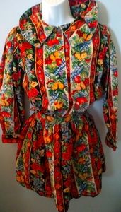 Girl's skirt and blouse set L sz 12/14